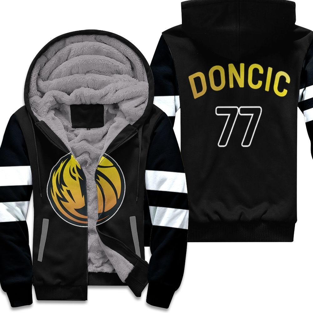 Dallas Mavericks Luka Doncic 77 Nba Golden Edition White Jersey Bomber  Jacket