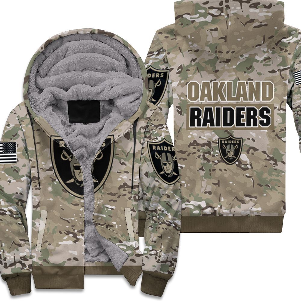 Oakland Raiders Military Hoodies 3d Sweatshirt Long Sleeve New Season –