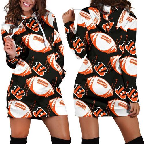 Cincinnati Bengals 3d All Hoodie Dress