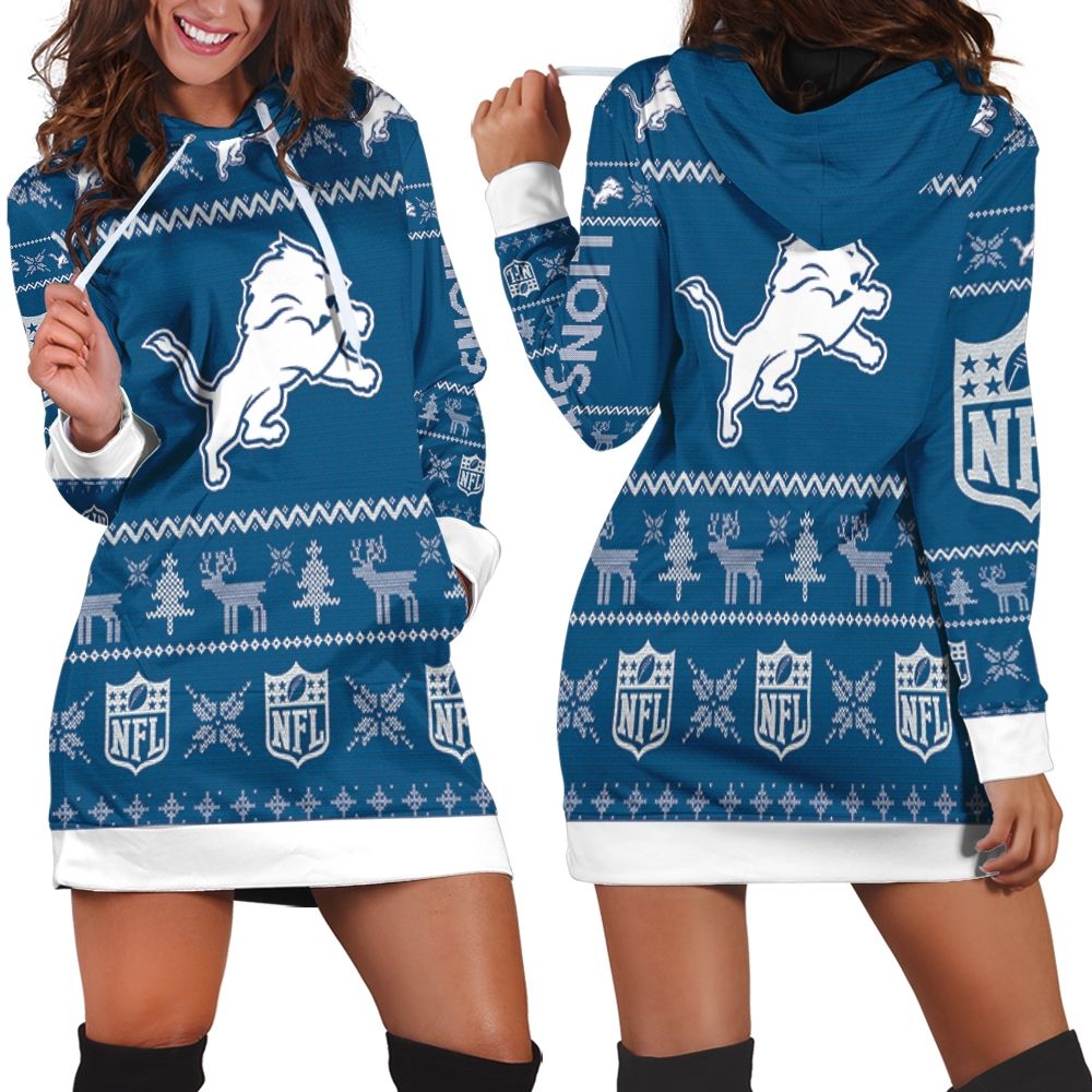 detroit lions hoodie dress