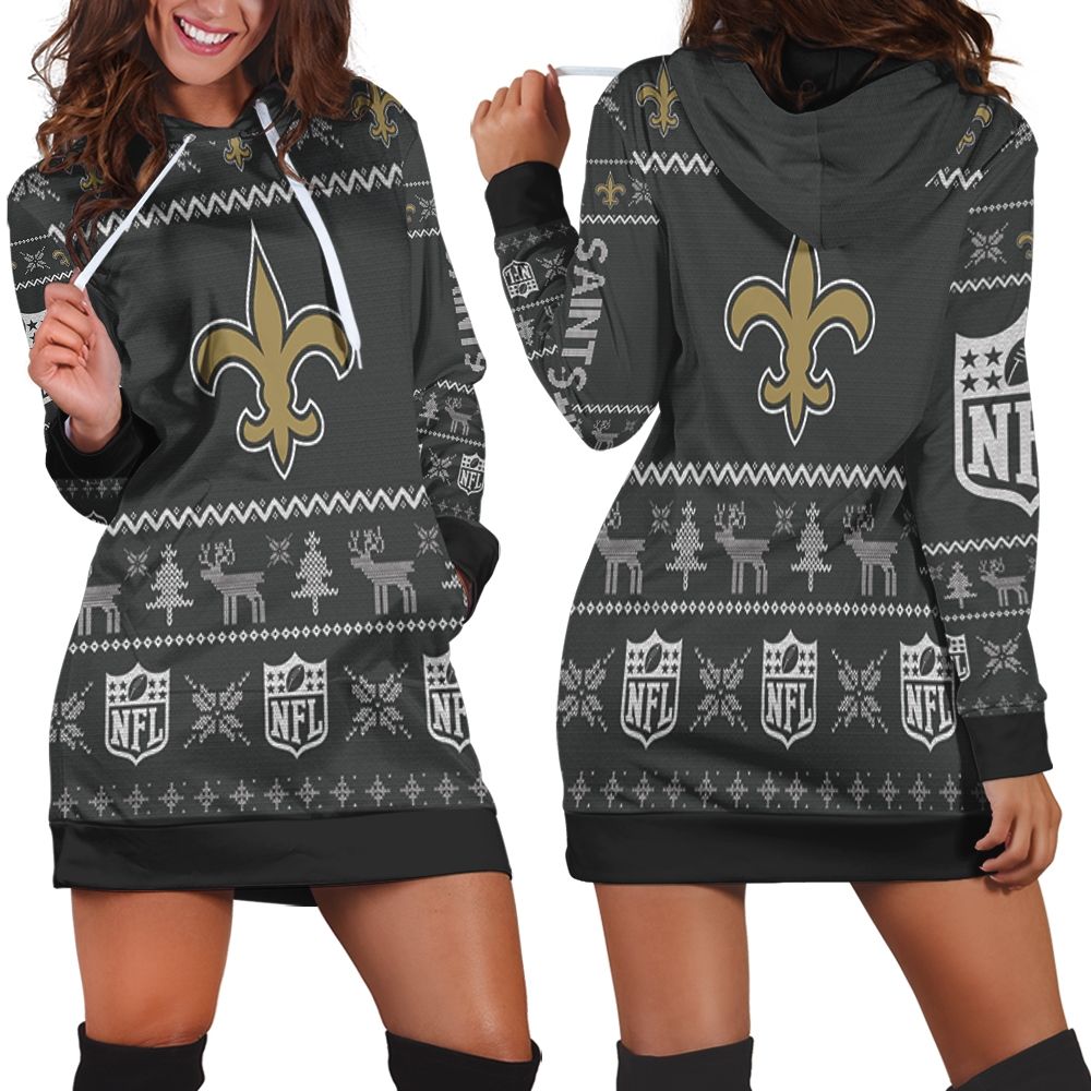 New Orleans Saints Nfl Ugly Sweatshirt Christmas 3d L1pxa Hoodie Dress