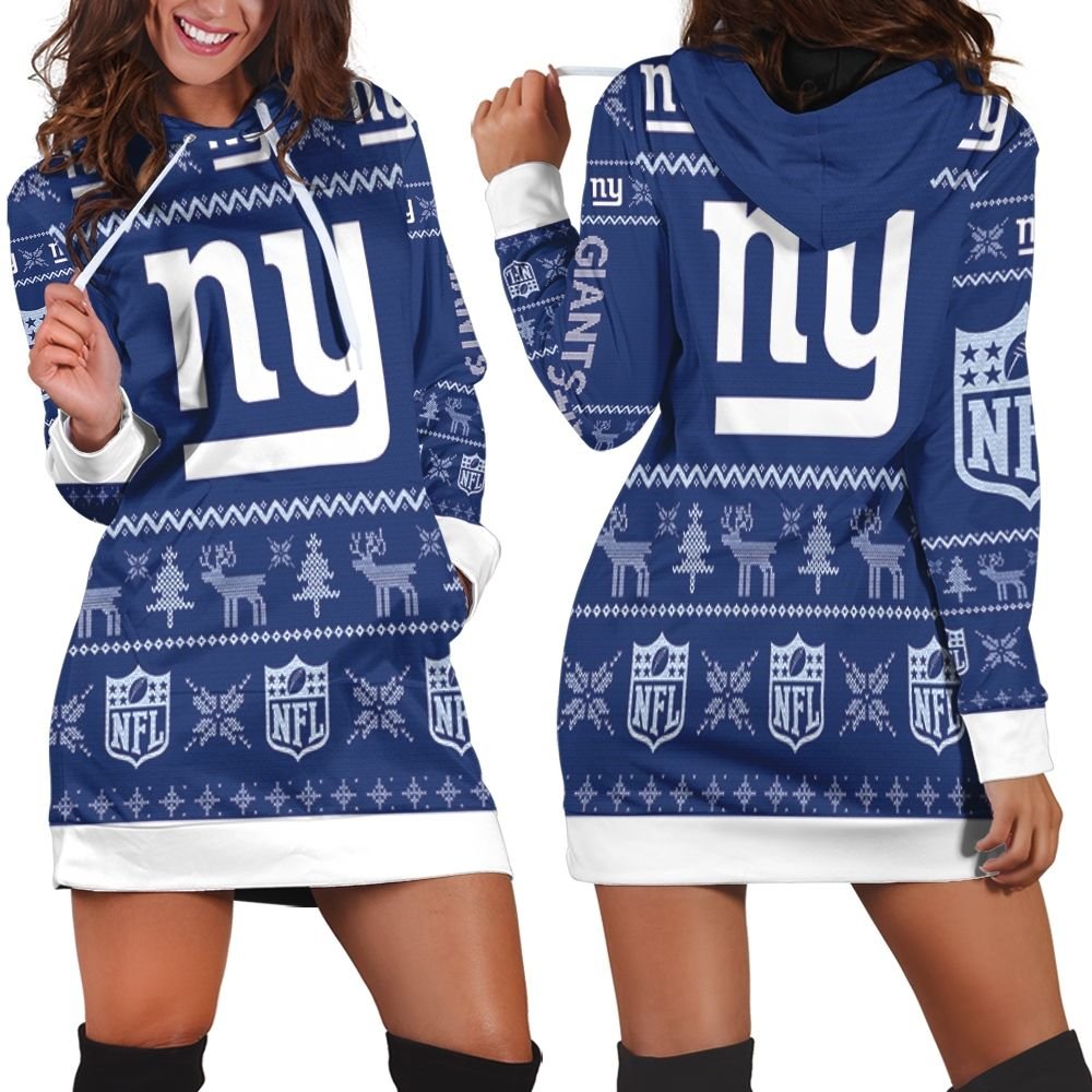 New York Giants Ugly Sweatshirt Christmas 3d Hoodie Dress