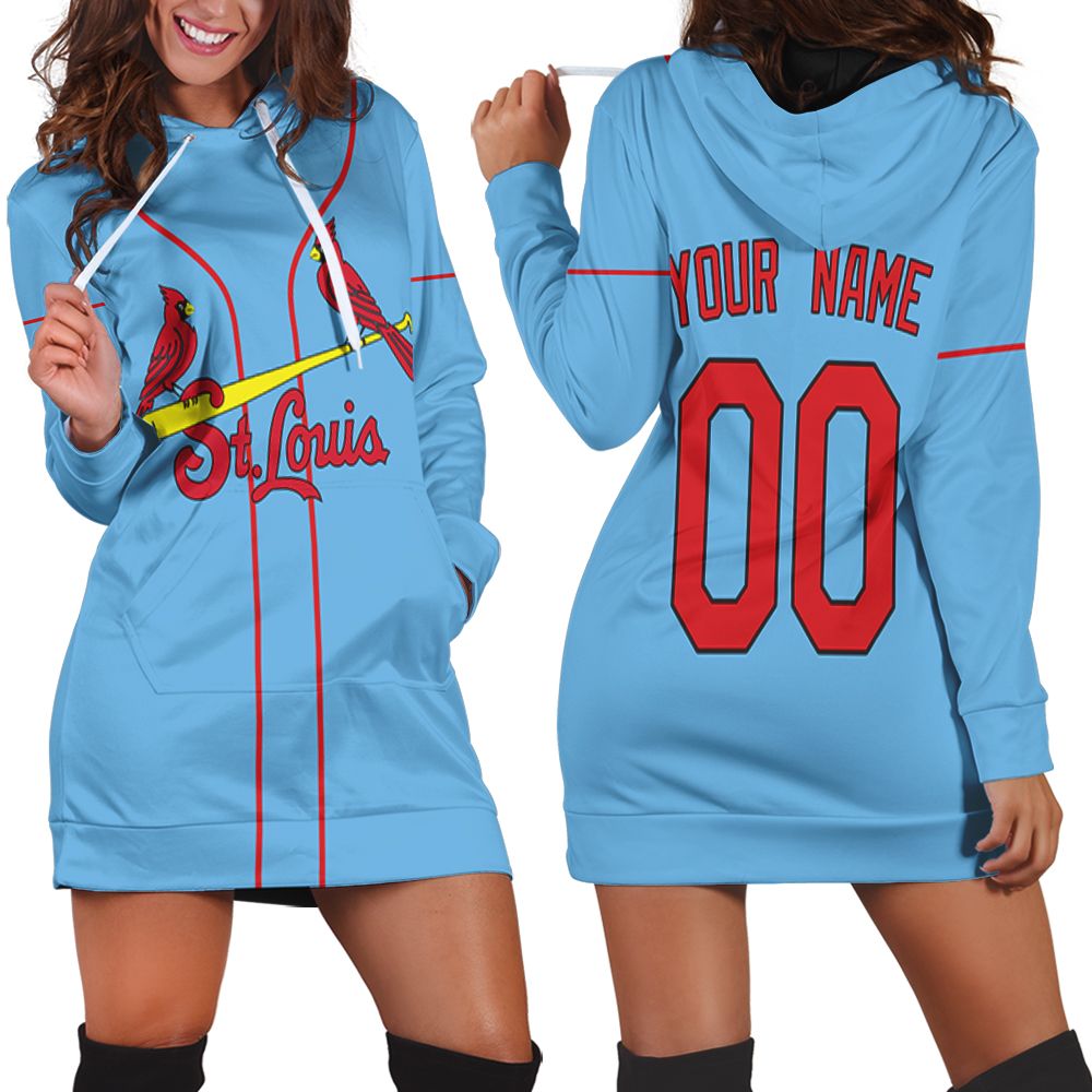 Personalized St Louis Cardinals Any Name 00 Light Blue 2020