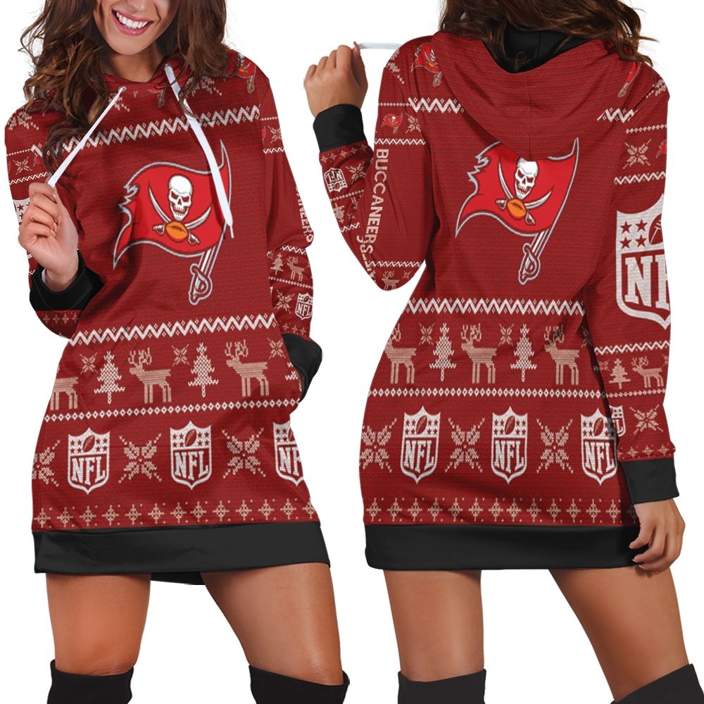 Tampa Bay Buccaneers Ugly Sweatshirt Christmas 3d Back Hoodie Dress