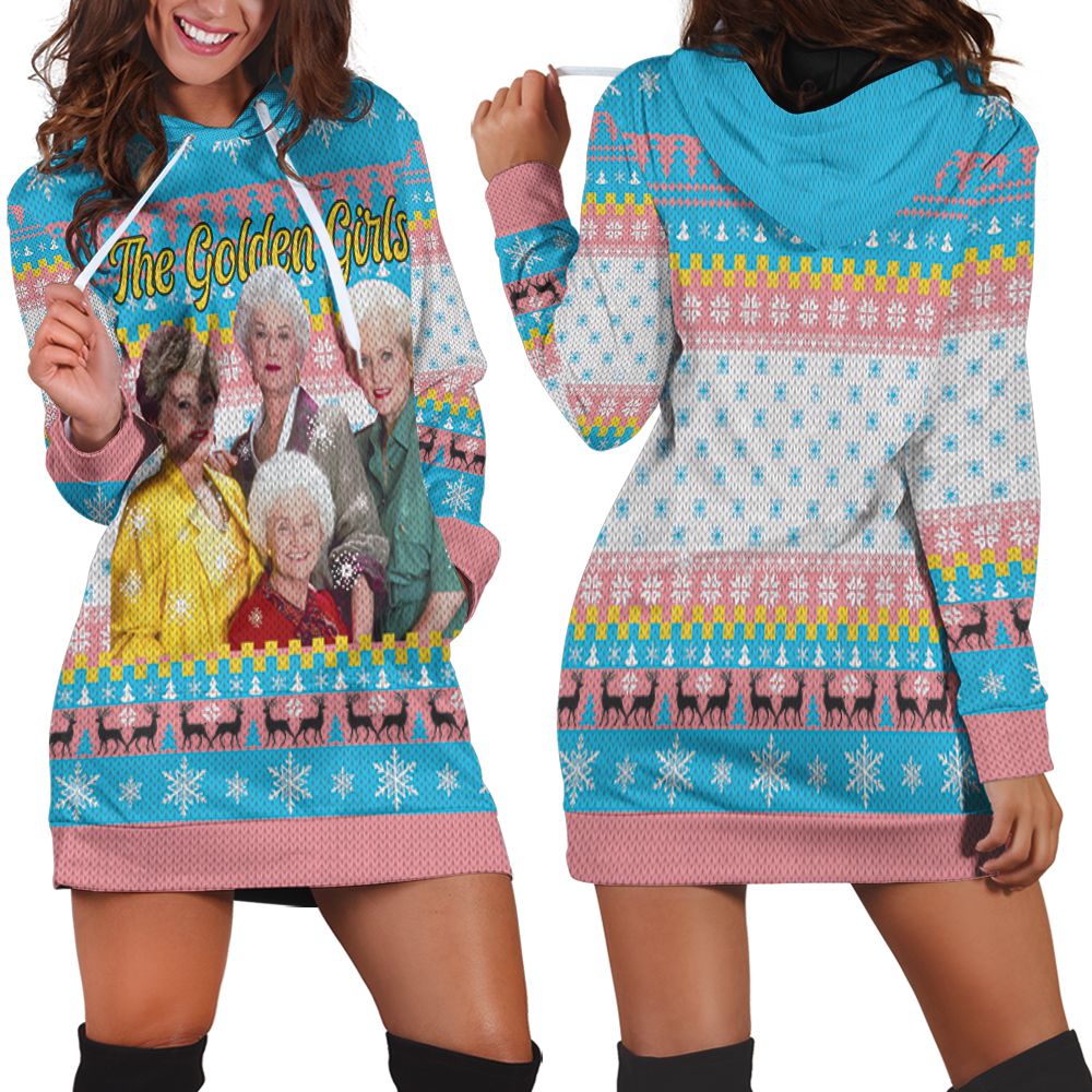 The Golden Girls Fan Christmas Knitting Pattern Sweatshirt 3d Rqeqj Hoodie Dress