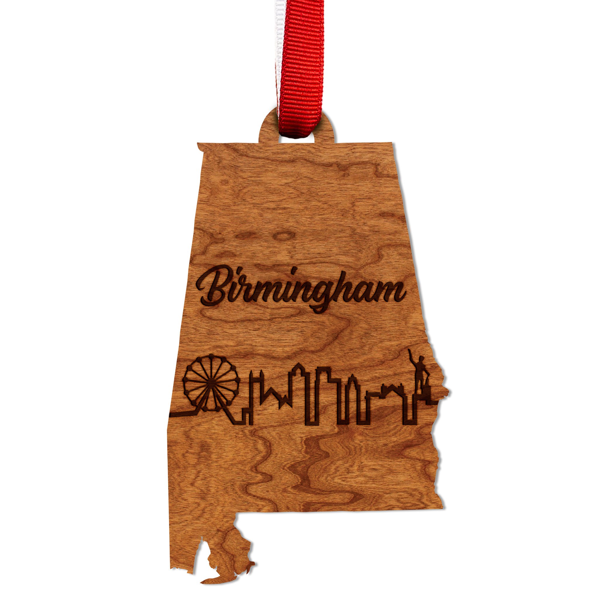 Birmingham Skyline Christmas Tree Ornaments