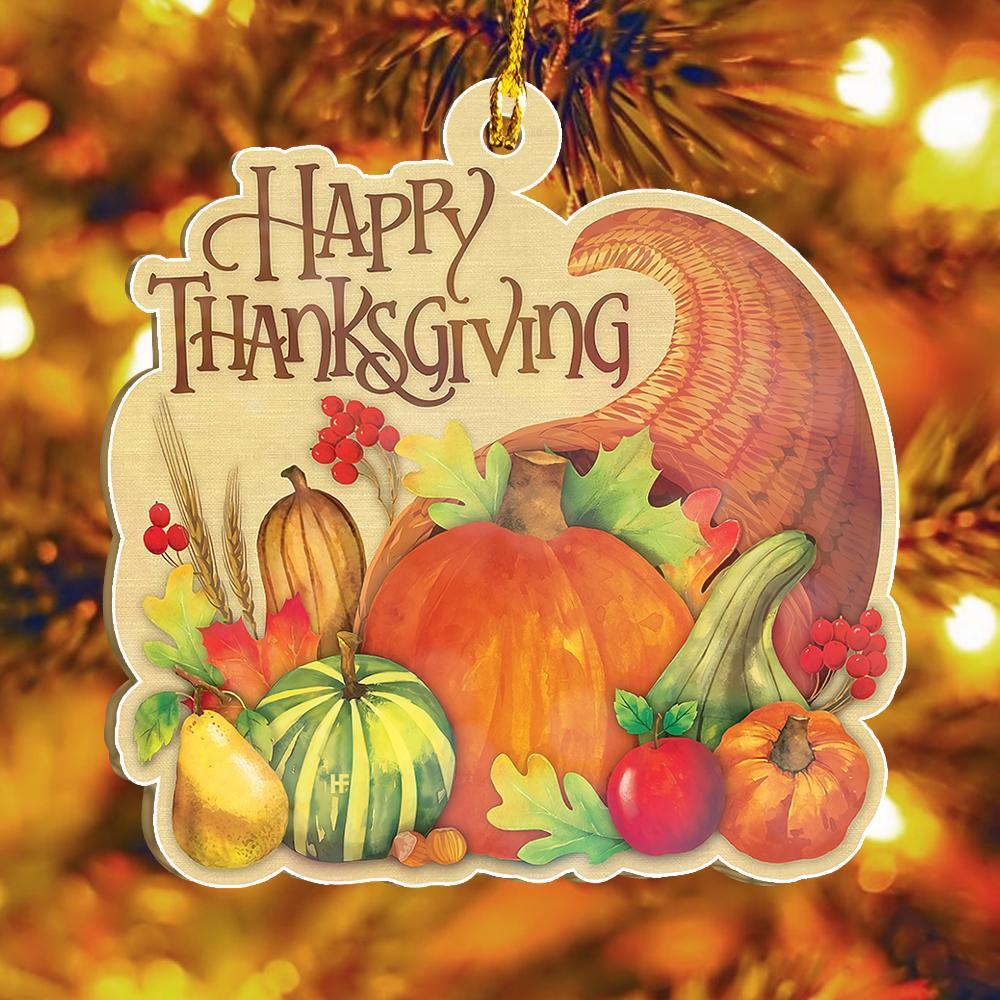 Happy Thanksgiving Fruits Thanksgiving Ornament Thanksgiving Decoration Gift Idea