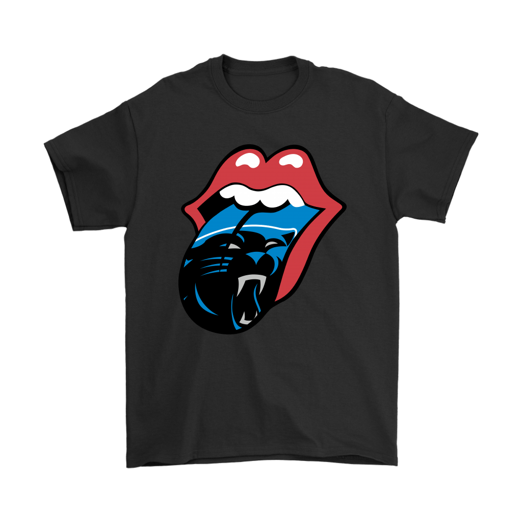 The Rolling Stones Logo X Carolina Panthers Mashup Nfl Men Women T-shirt, Hoodie, Sweatshirt | Size Up To 6xl