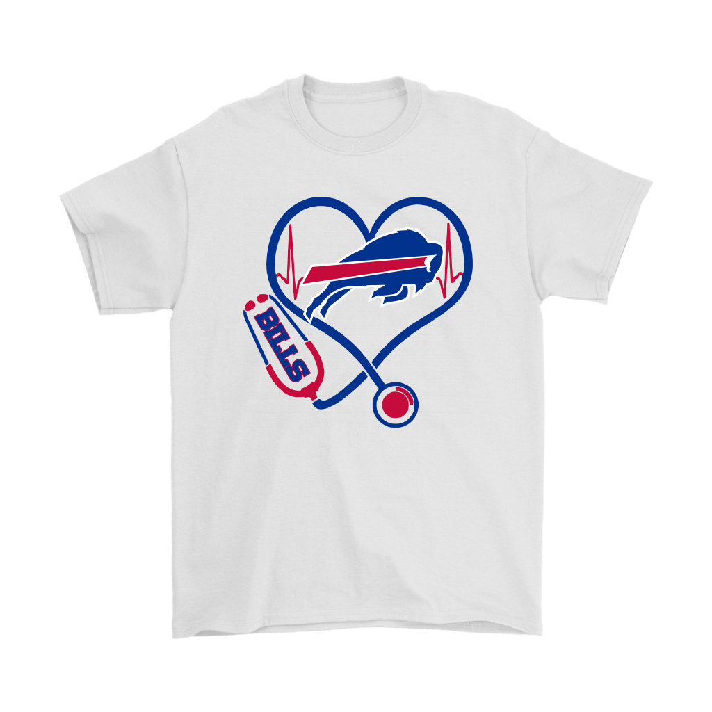 Stethoscope Heartbeat Nurse Symbol Buffalo Bills Shirts