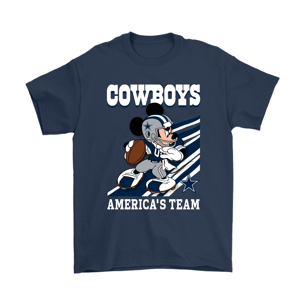 Dallas Cowboys Slogan Americas Team Mickey Mouse T-Shirt - T