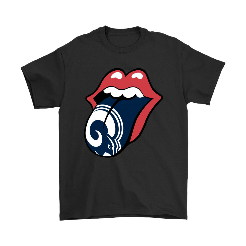 The Rolling Stones Logo X Los Angeles Rams Mashup Nfl Men Women T-shirt, Hoodie, Sweatshirt | Size Up To 6xl