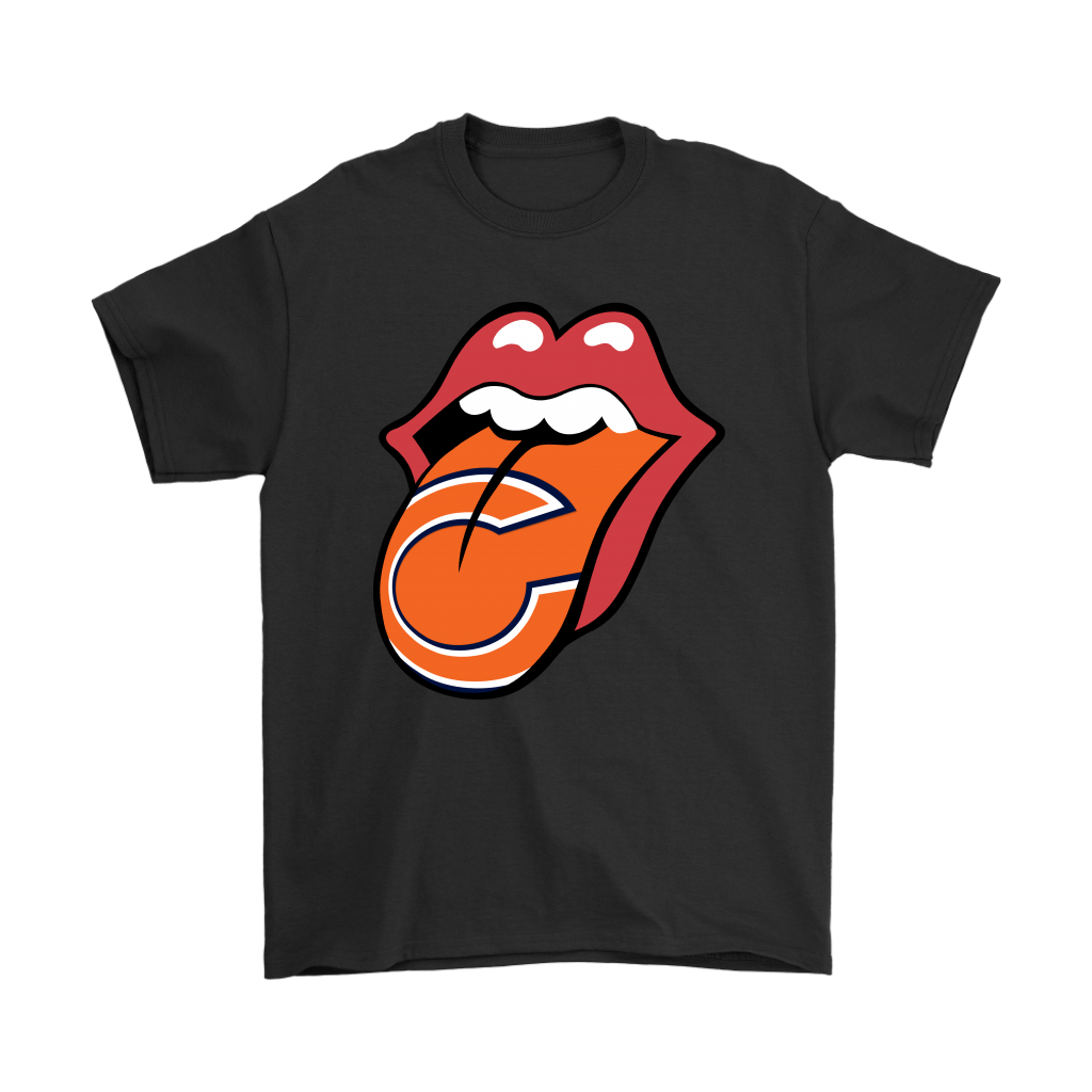 The Rolling Stones Logo X Chicago Bears Mashup Nfl Men Women T-shirt, Hoodie, Sweatshirt | Size Up To 6xl