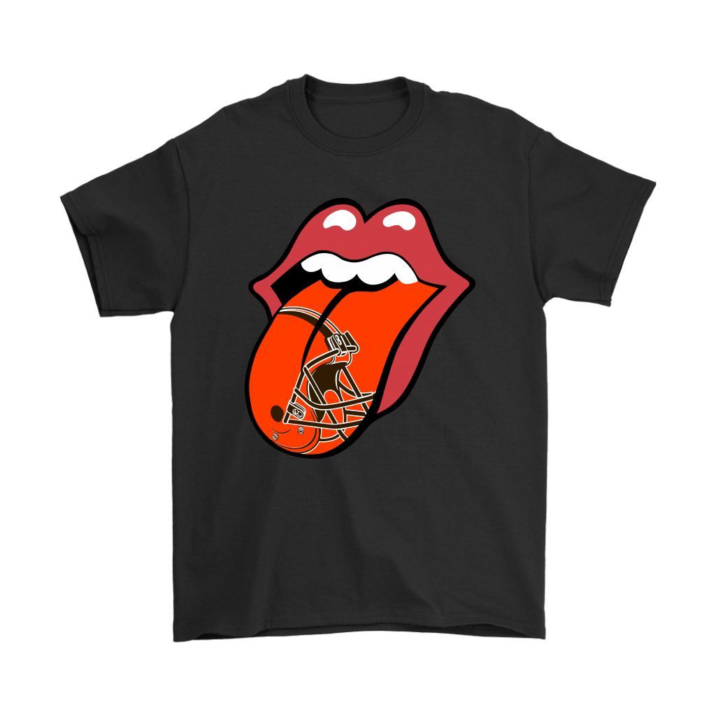 The Rolling Stones Logo X Cleveland Browns Mashup Nfl Men Women T-shirt, Hoodie, Sweatshirt | Size Up To 6xl