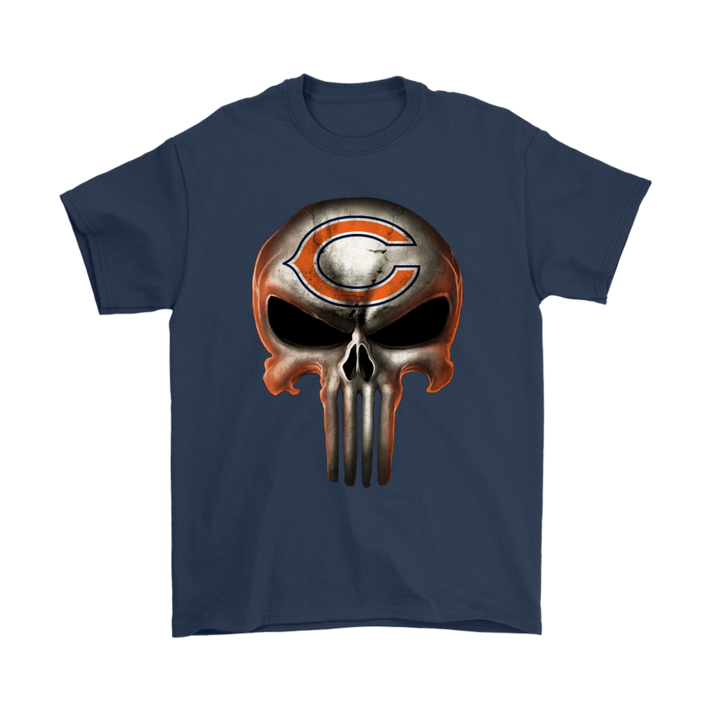 Chicago Bears Tee Shirts 3D Hand Skull For Men And Women - Freedomdesign