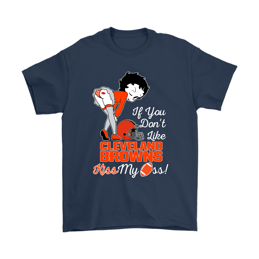 Kiss My Endzone Betty Boop Cleveland Browns Shirt - High-Quality