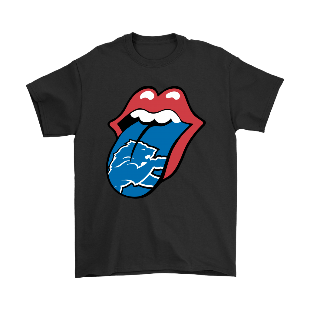 The Rolling Stones Logo X Detroit Lions Mashup Nfl Men Women T-shirt, Hoodie, Sweatshirt | Size Up To 6xl