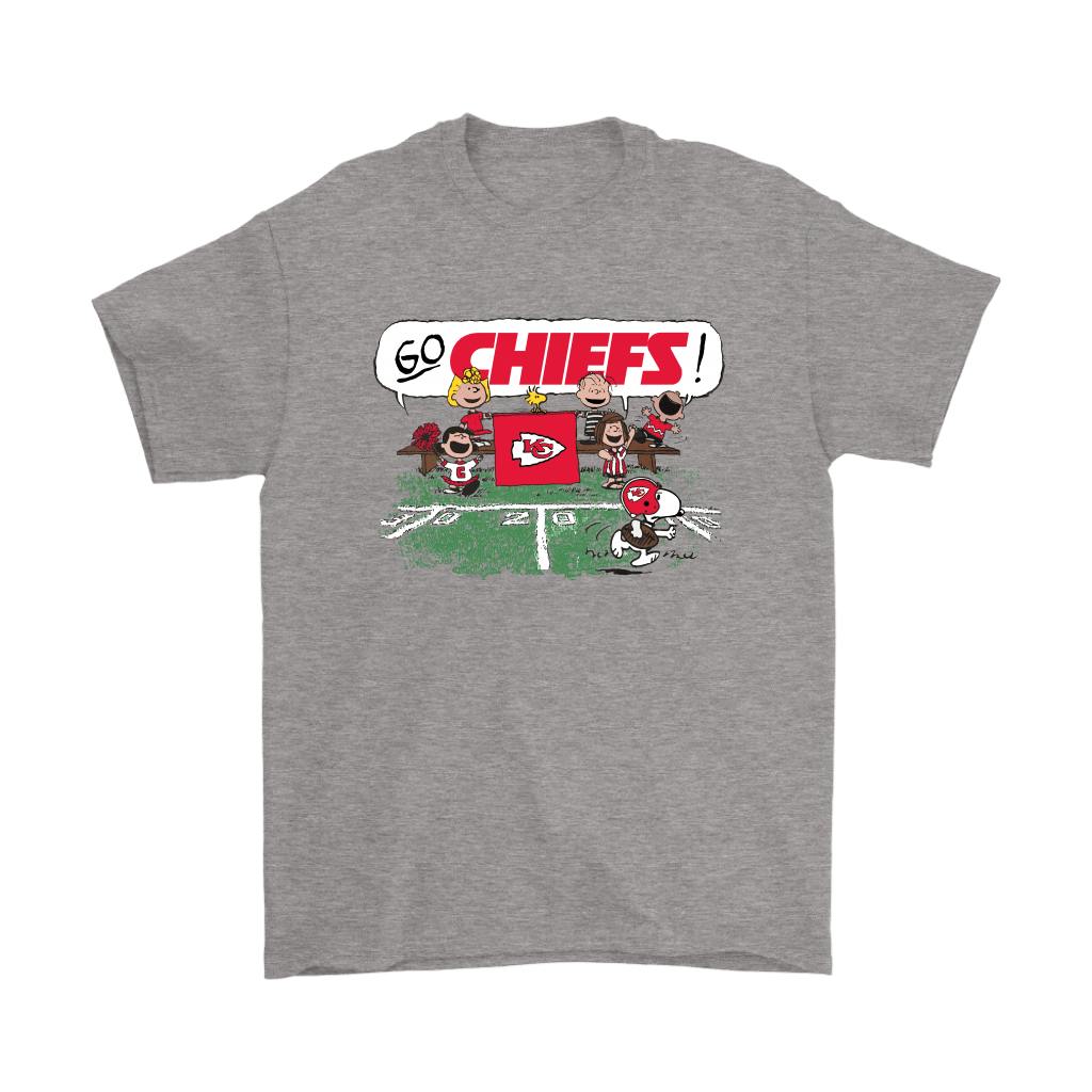 The Peanuts Cheering Go Snoopy Kansas City Chiefs Shirts