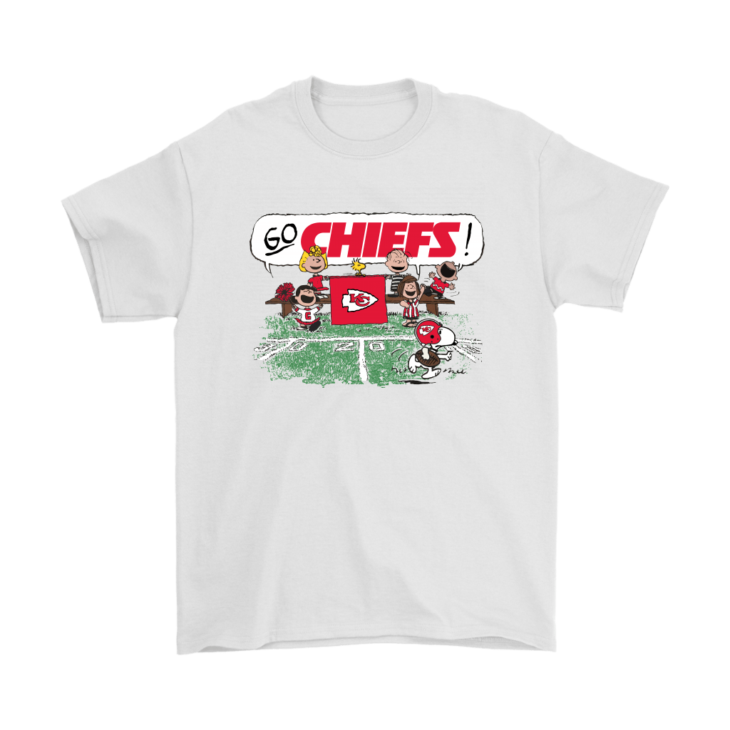 The Peanuts Cheering Go Snoopy Kansas City Chiefs Shirts