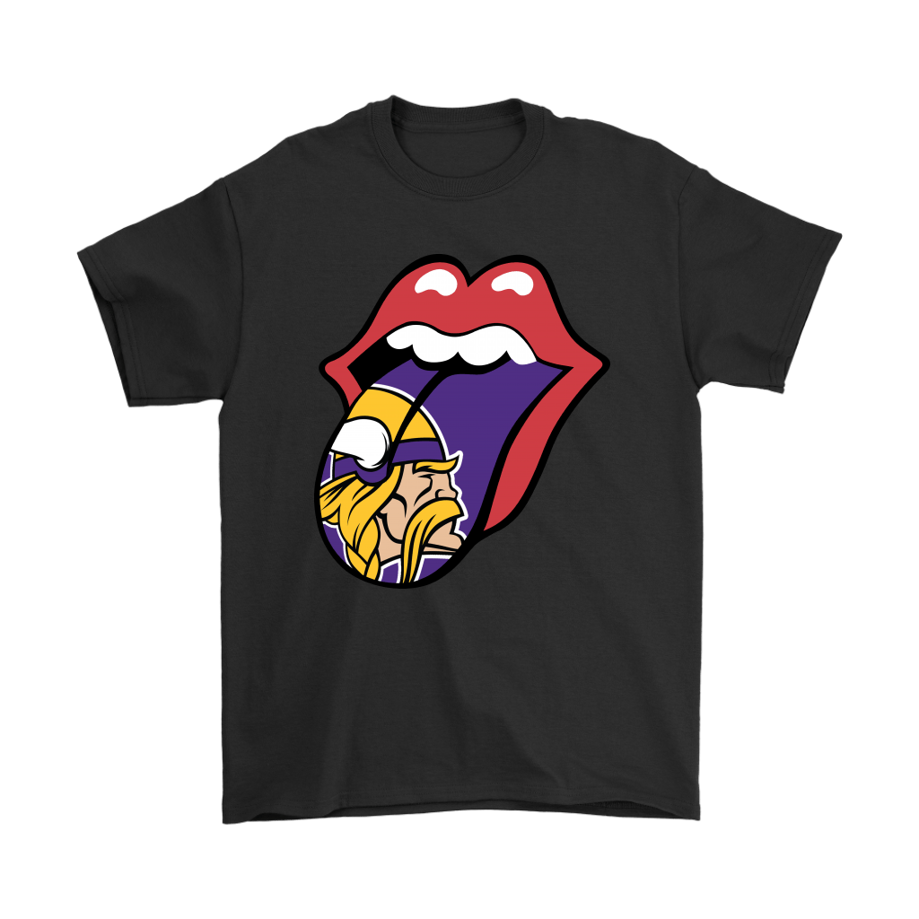 The Rolling Stones Logo X Minnesota Vikings Mashup Nfl Men Women T-shirt, Hoodie, Sweatshirt | Size Up To 6xl