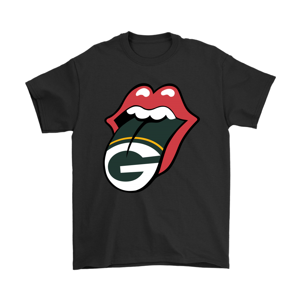 The Rolling Stones Logo X Green Bay Packers Mashup Nfl Men Women T-shirt, Hoodie, Sweatshirt | Size Up To 6xl