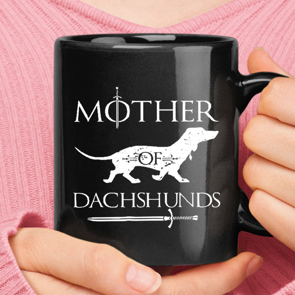 Mother Dachshund Targaryen Game Of Thrones Black Mug – Ceramic Mug 11oz, 15oz