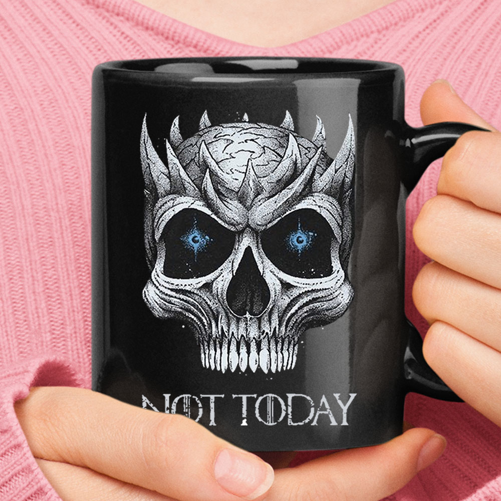 Not Today Night King Game Of Thrones Black Mug – Ceramic Mug 11oz, 15oz