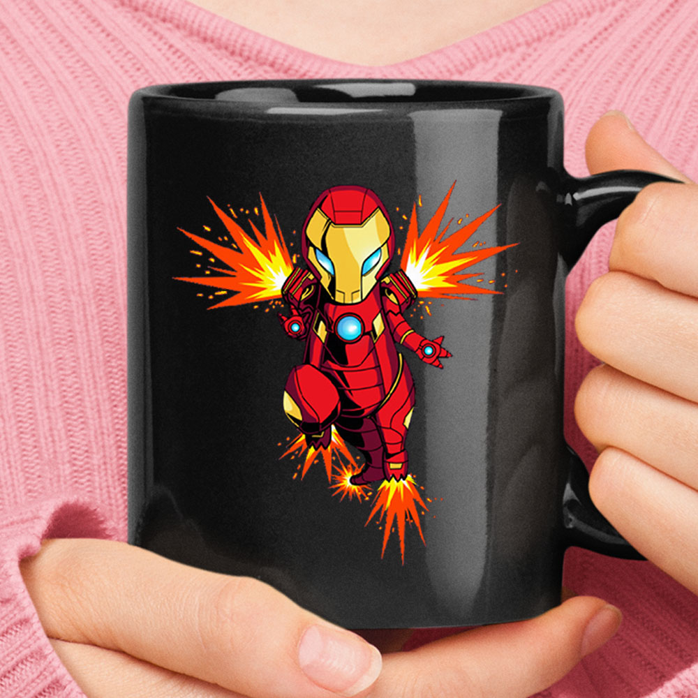Pikachu Iron Man Pokemon Avengers Marvel Mashup Black Mug – Ceramic Mug 11oz, 15oz