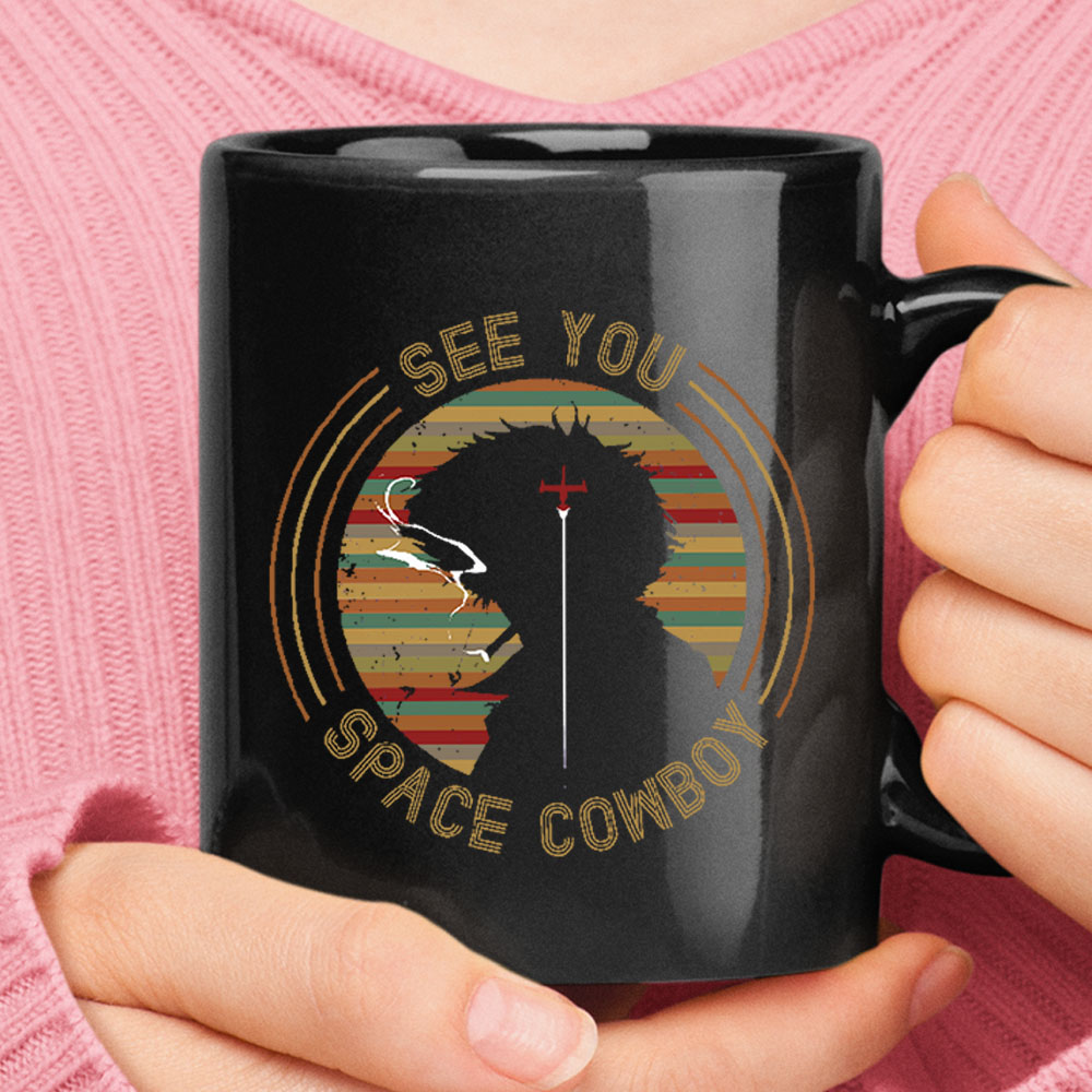 See You Spike Spiegel Space Cowboy Bebop Black Mug – Ceramic Mug 11oz, 15oz