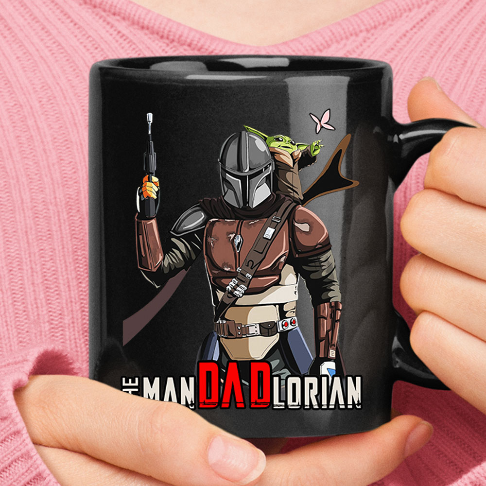 The Mandadlorian Baby Yoda Mandalorian Father Star Wars Mug – Ceramic Mug 11oz, 15oz
