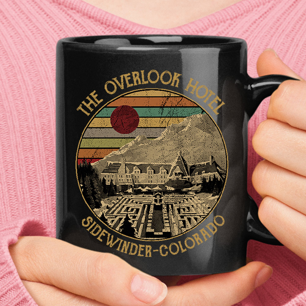 The Overlook Hotel Sidewinder Colorado Stephen King The Shining Black Mug – Ceramic Mug 11oz, 15oz
