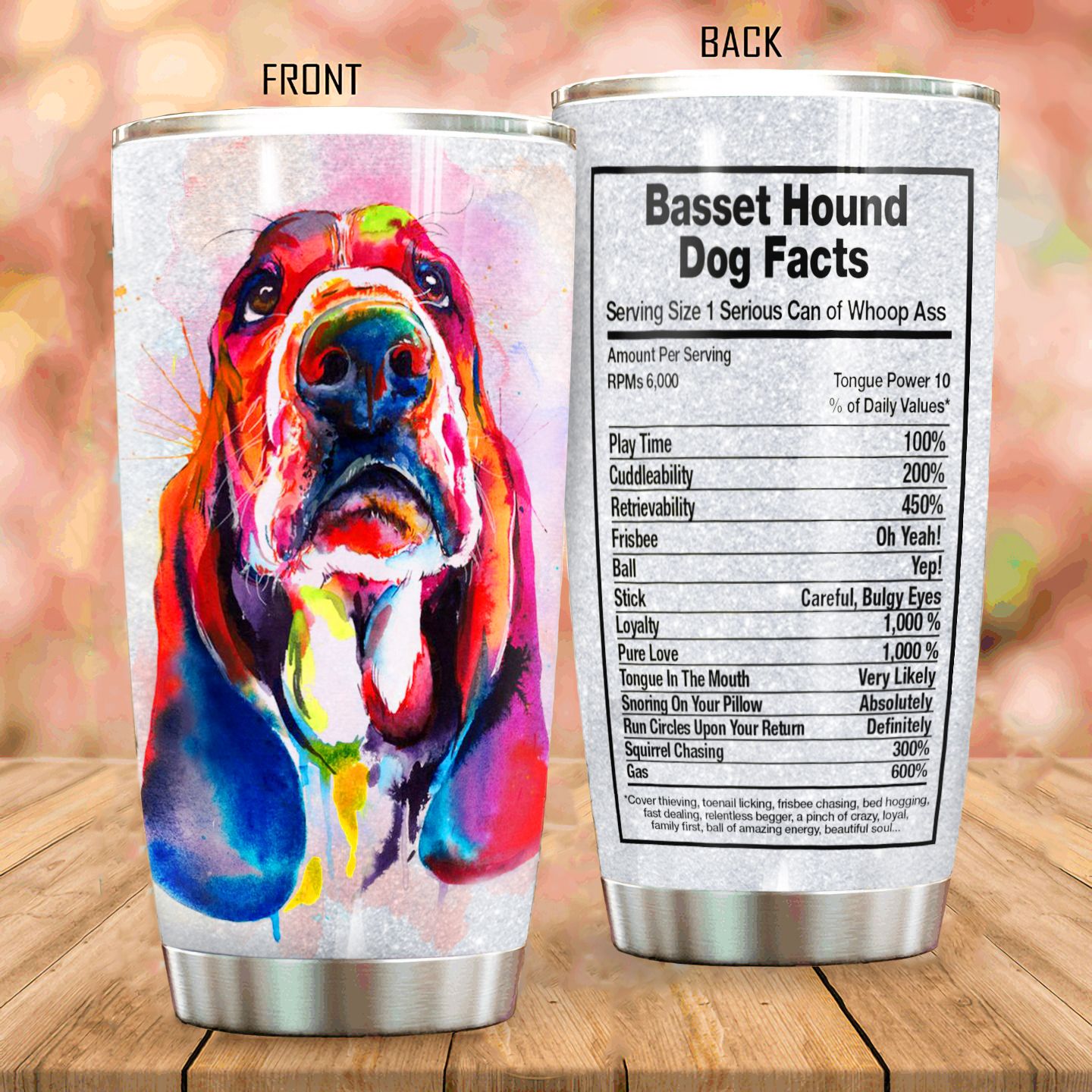 Basset Hound Dog Tumbler