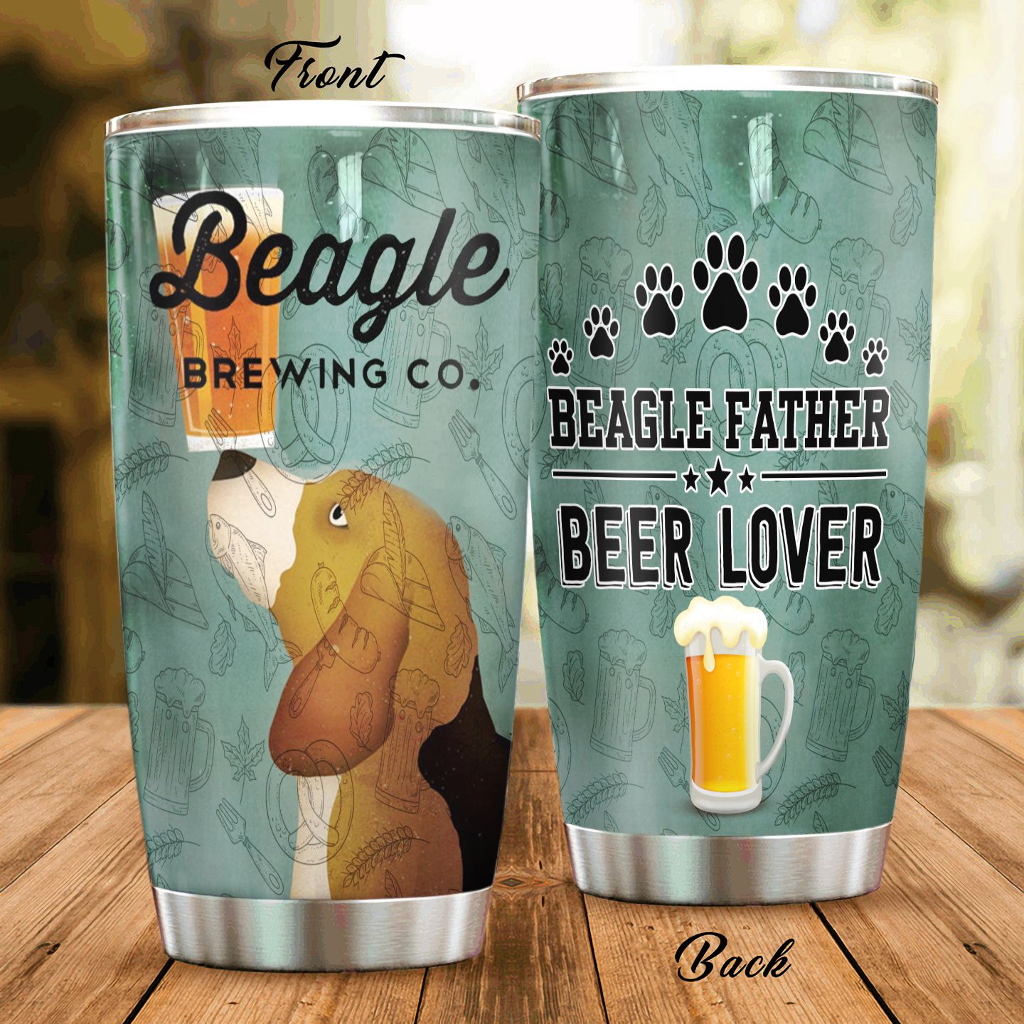 Beagle Dog Beer Dad Tumbler