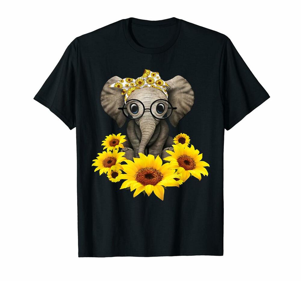 Sunflower Elephant Shirt For Woman Who Loves Elephant