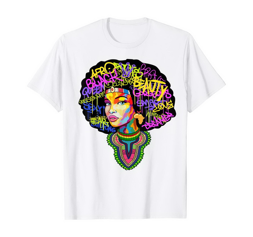 Dashiki Melanin Afro Woman T Shirt T-shirt, Hoodie, Sweatshirt New