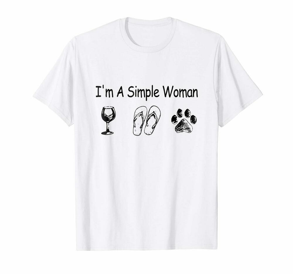 Im A Simple Woman Wine Flip-flop Dog Shirt