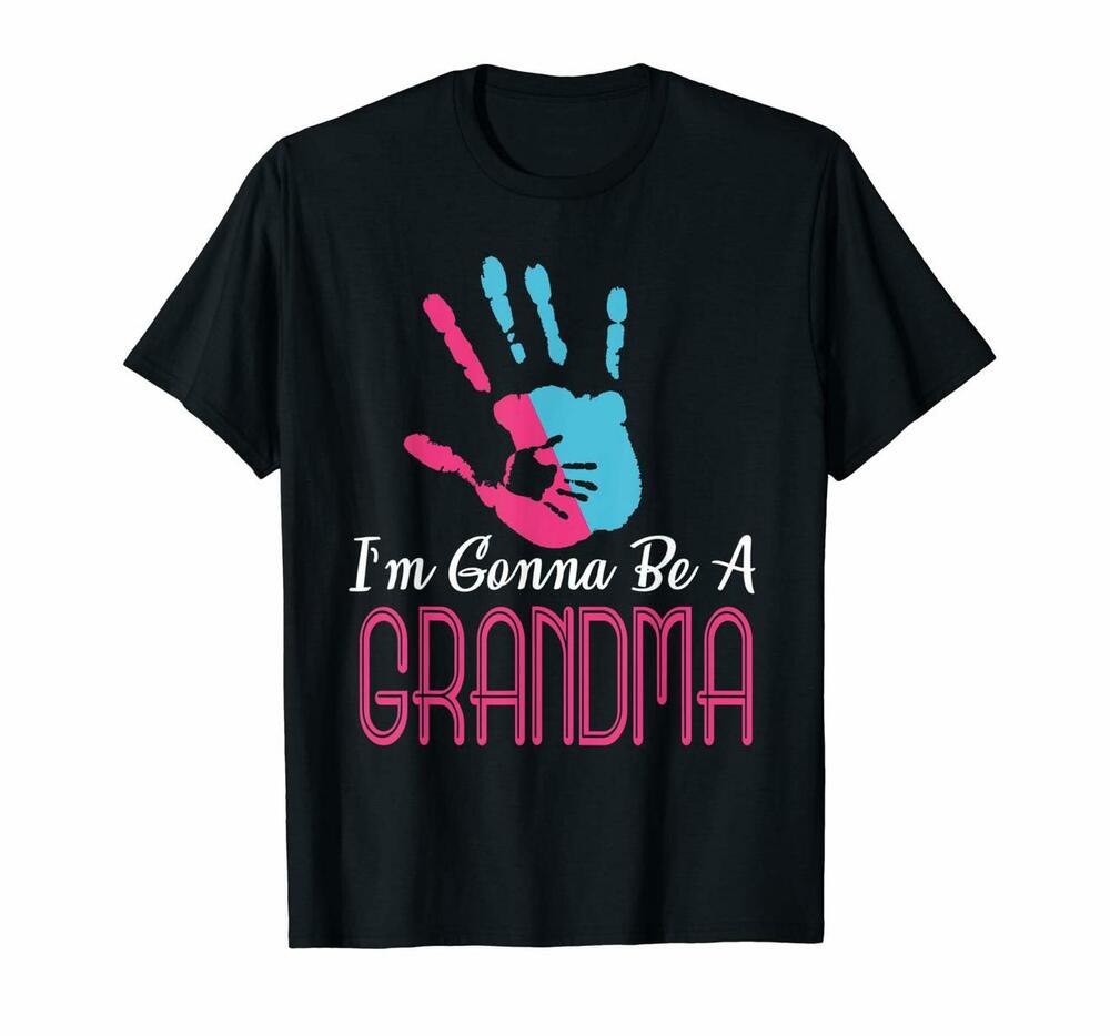 Im Gonna Be A Grandma T Shirt Hand Print Mothers Day Shirt