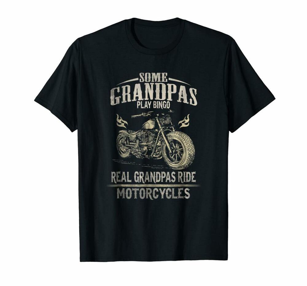 Mens Real Grandpas Ride Motorcycle T-shirt, Hoodie, Sweatshirt Biker Grandpa Shirt