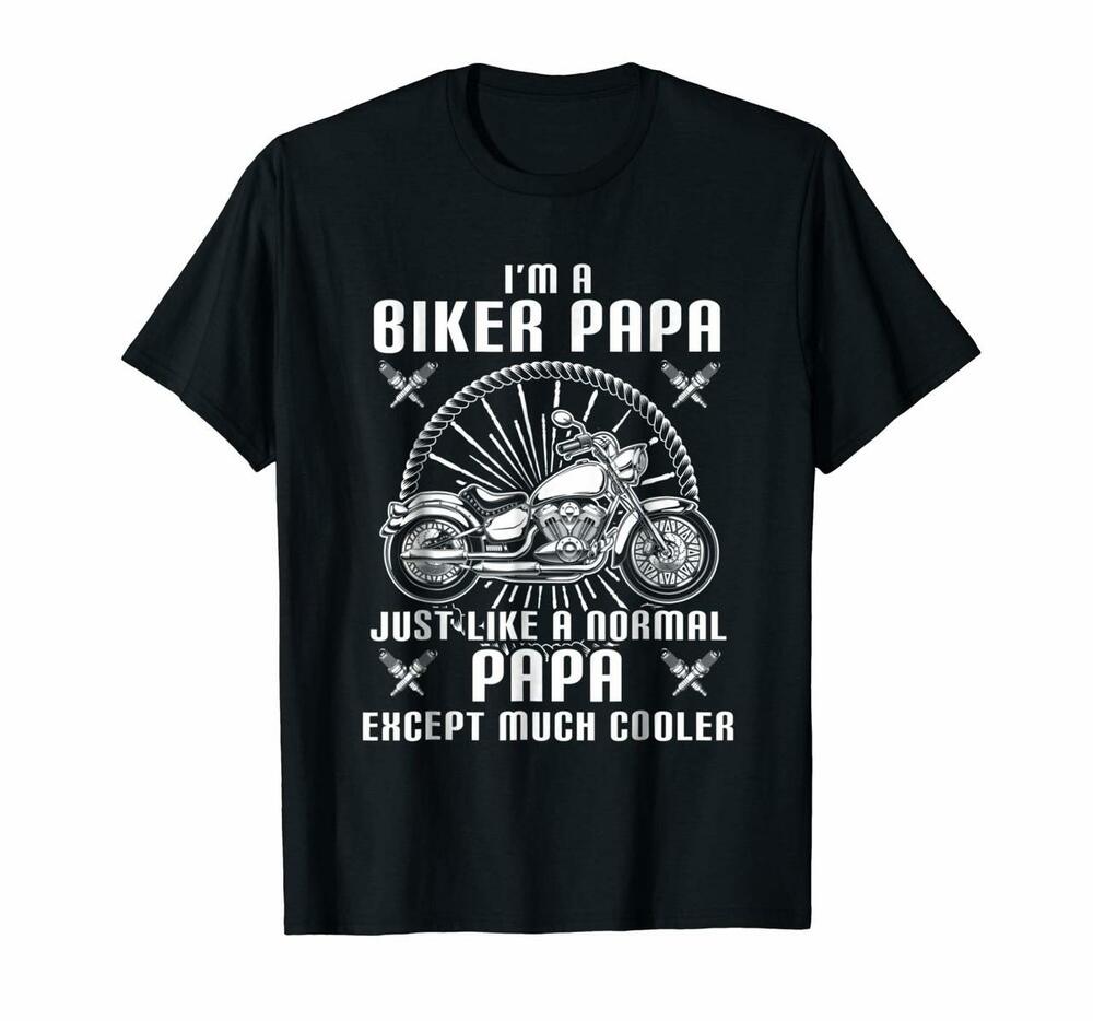 Motorcycle Shirts Biker Papa Tees Men Dad Grandpa Bike Gifts