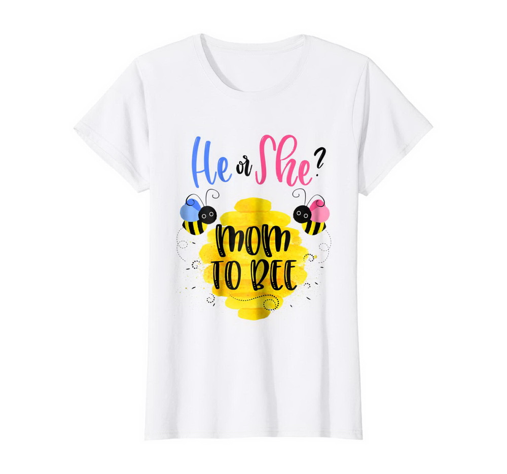 Womens Gender Reveal What Will It Bee Shirt He Or She Mom T-shirt, Hoodie, Sweatshirt New