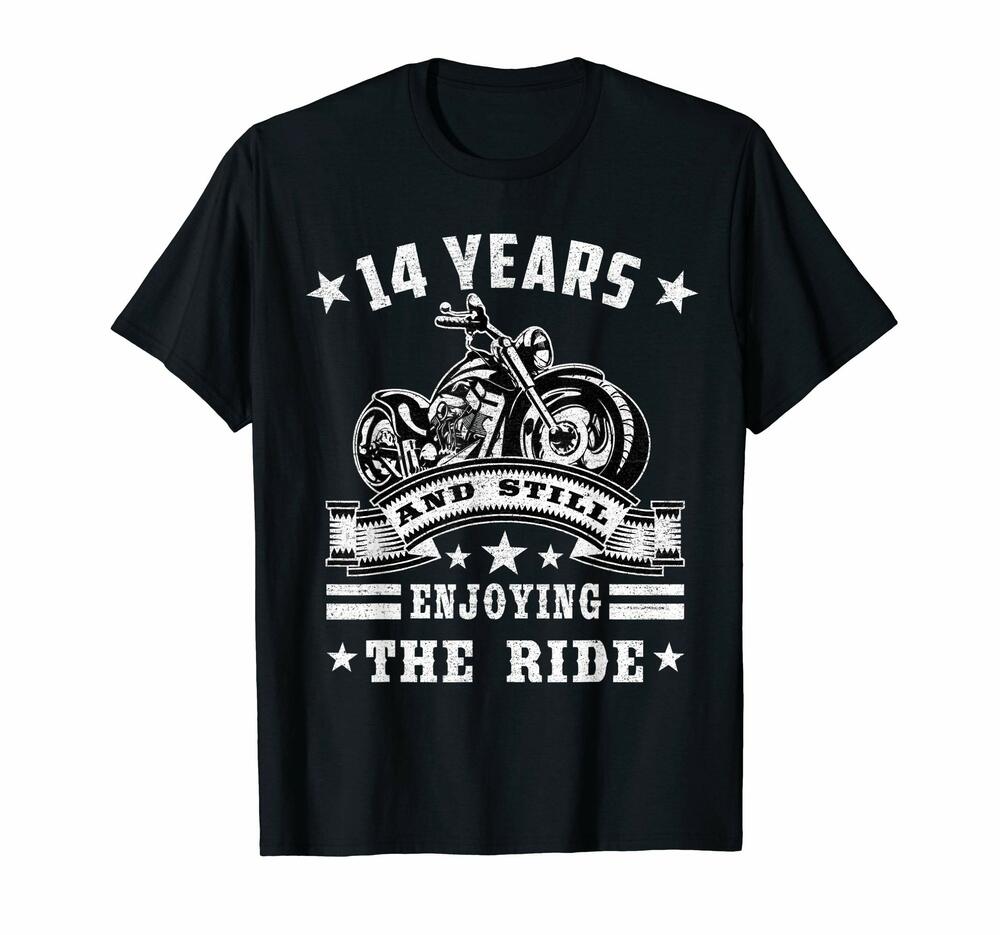 14 Years And Still Enjoy The Ride T-shirt, Hoodie, Sweatshirt Retro Biker