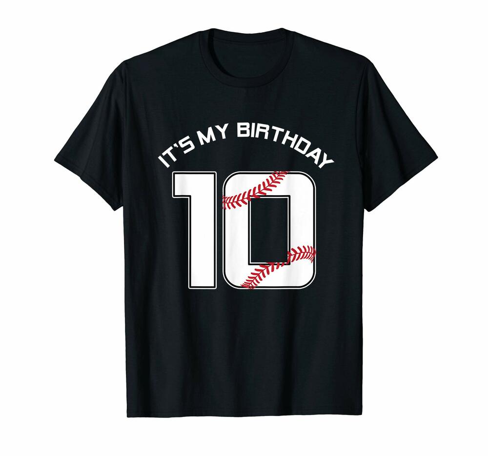 10 Year Old Birthday Baseball T-shirt, Hoodie, Sweatshirt 10th Boy Gift