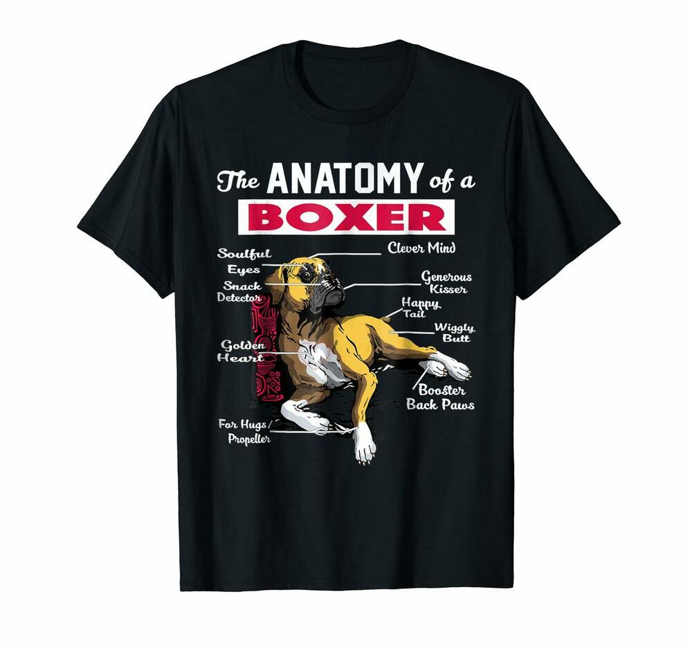 Anatomy Of A Boxer Dog Shirt Funny Shirt For Boxer Lover