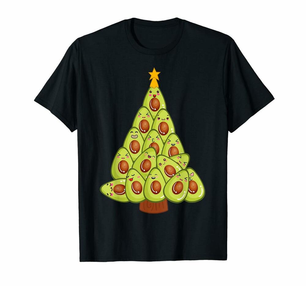Avocado Christmas Tree Funny Vegan Green Guac Gift T-shirt, Hoodie, Sweatshirt