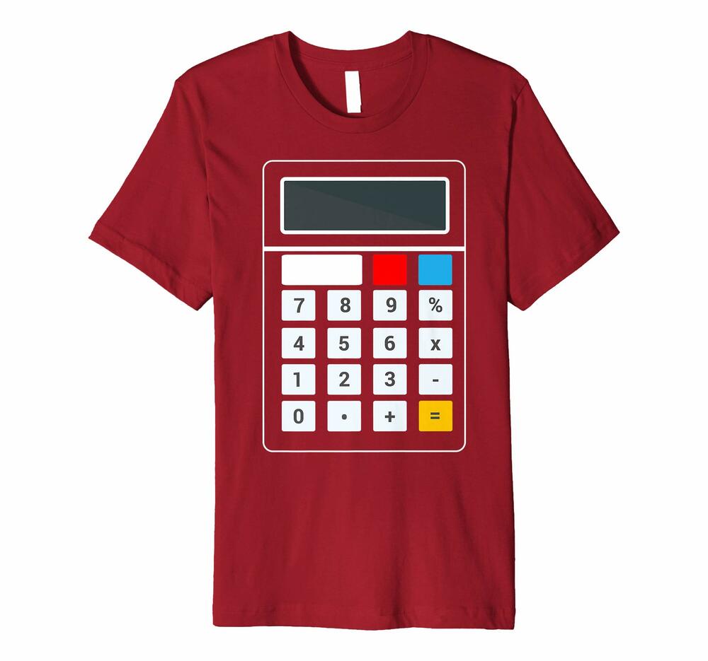 Calculator Halloween Costume Shirt Math Geek Scary Cool Gift New