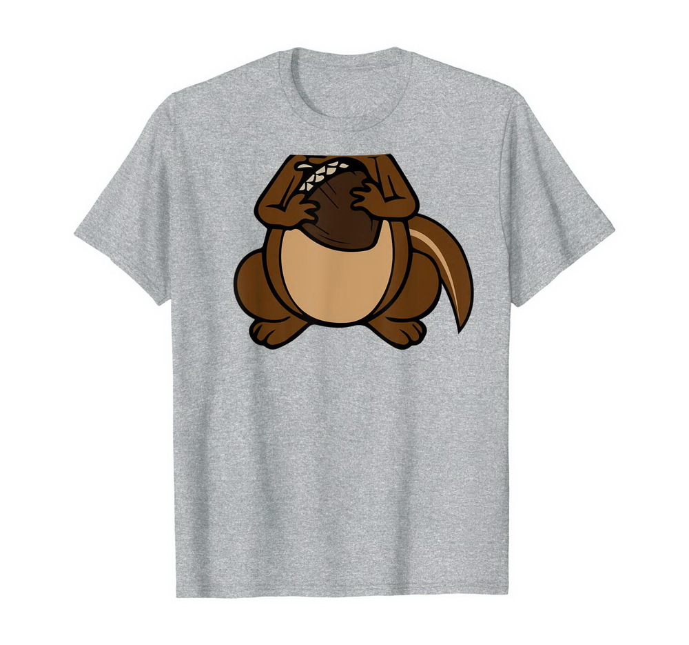Cool Lazy Chipmunk Squirrel Halloween Costume Shirt Gift New