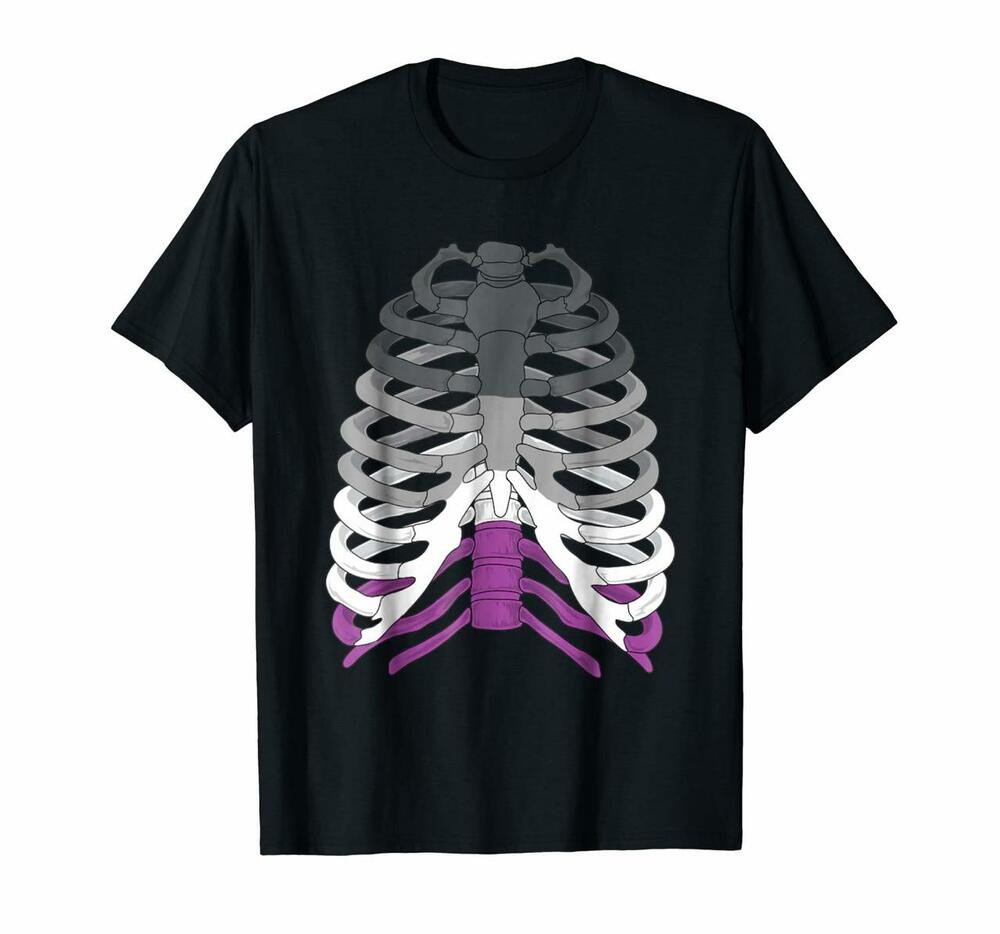 Funny Halloween Skeleton T-shirt, Hoodie, Sweatshirt Asexual Pride Graphic Tee