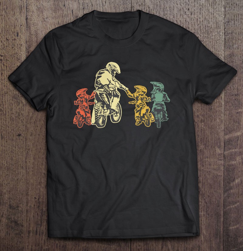Cool Motocross Dirt Bike Biker Dad Sons Fathers Day