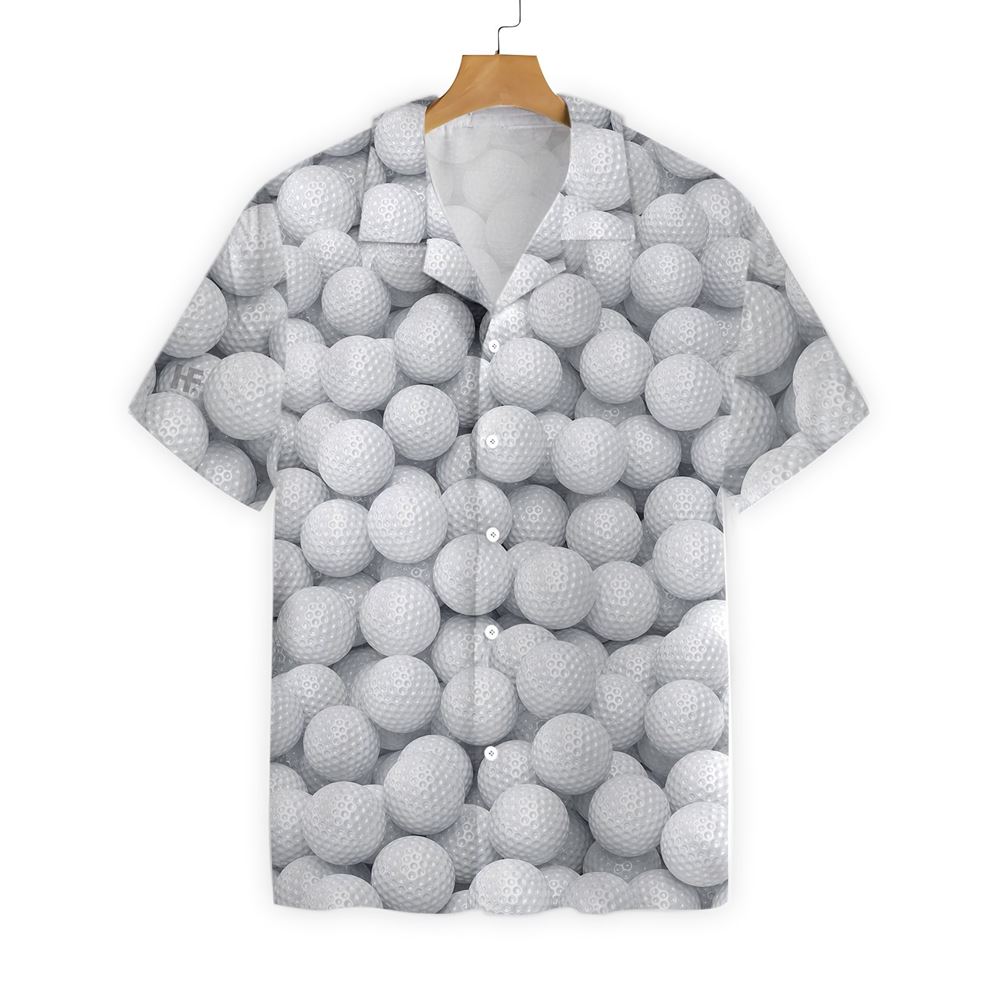 3d Render Golf Balls Hawaiian Shirt
