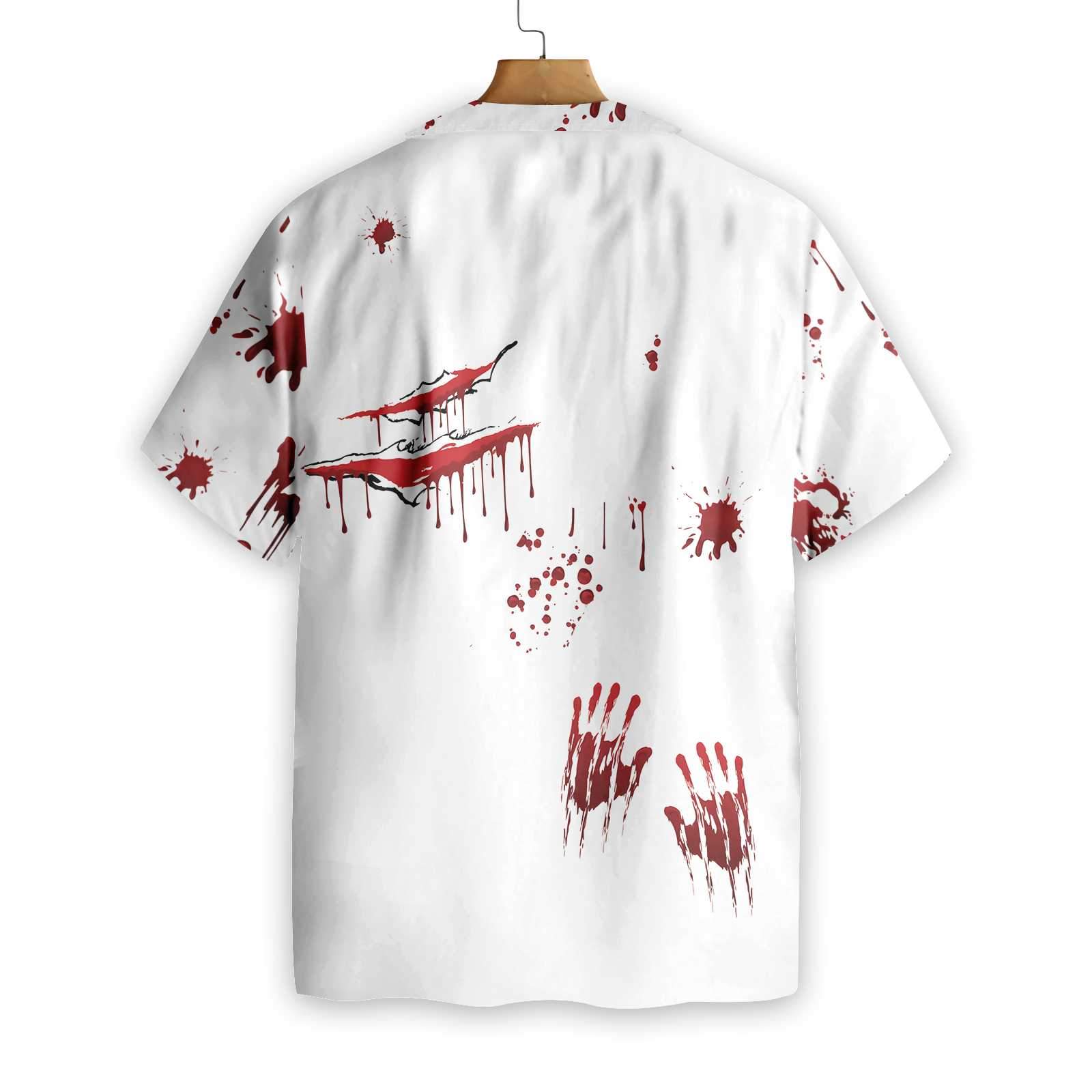 Creepy Ripped Open Rib Cage Organs Hawaiian Shirt