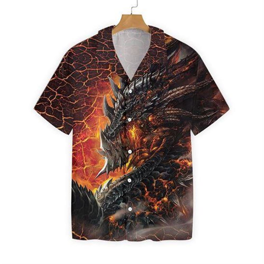3d Dragon Lava Hawaiian Shirt
